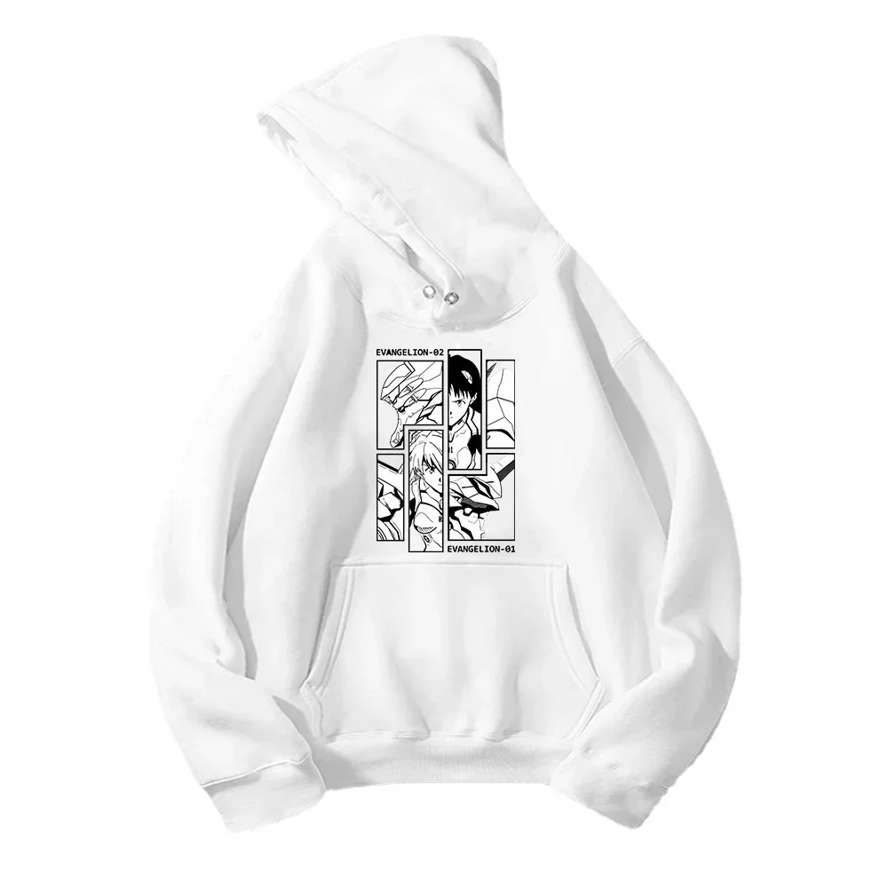 Harajuku Streetwear Casual Men's Pullovers Funny Japanese Anime Print Hoodies Autumn Fashion Round Neck Sweatshirt Unisex