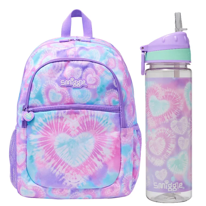 Cute Large Capacity Backpack, Saco de lazer ao ar livre para alunos da escola primária, Genuine Australian Smiggle Schoolbag, Presentes de aniversário