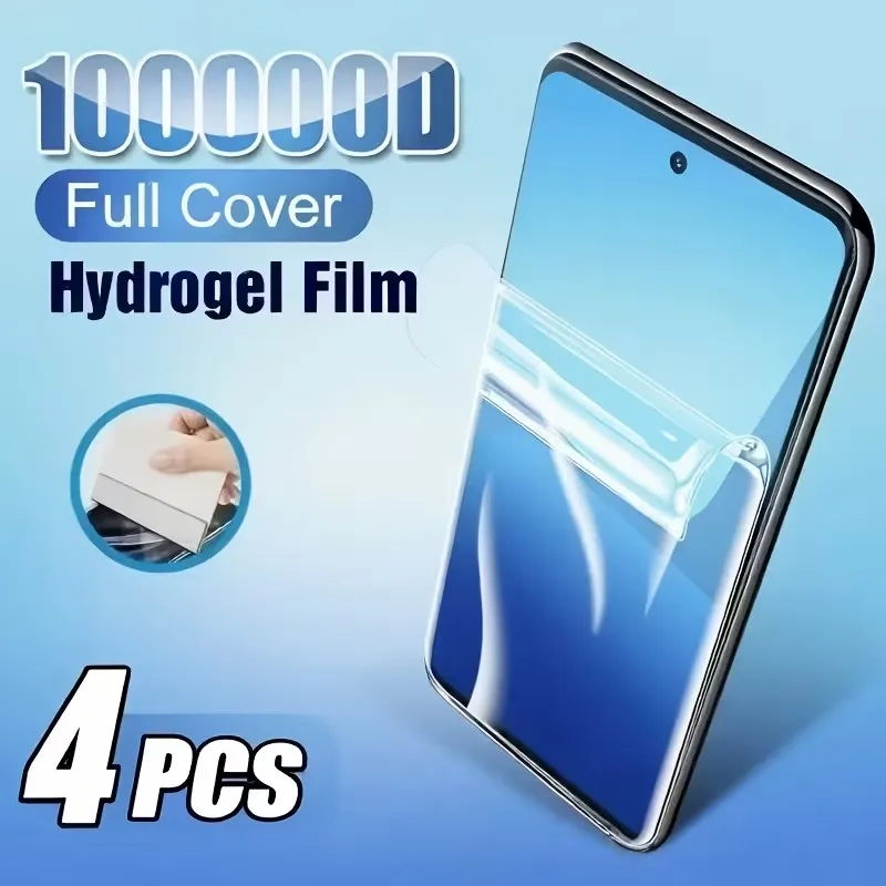 

4Pcs Hydrogel Film For Xiaomi Redmi 15C 14C 13C 12C 10C 12R Note 15 Pro 5G 14 13 12 11 10 9 10S 14S 15R Screen Protector