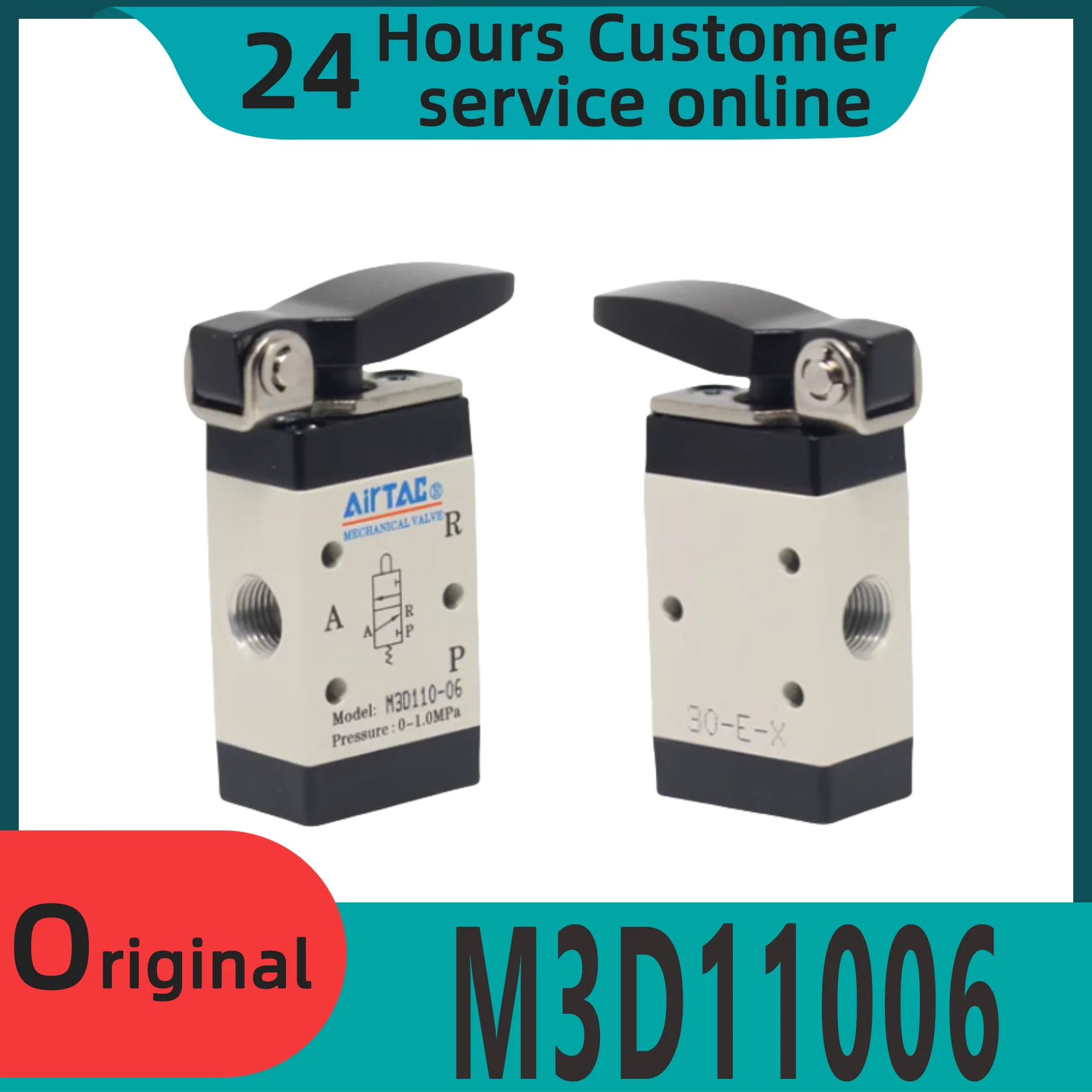 

Brand new original mechanical valve M3D11006 M3D21006 M3D21008 short handle control valve two position three-way manual valve