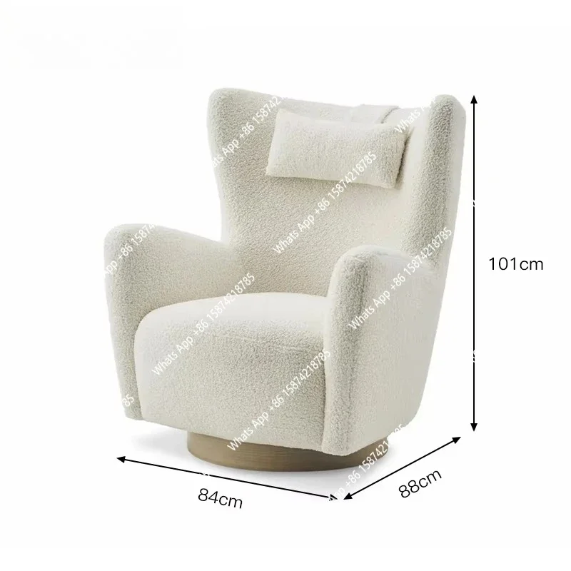 

SX Nordic Современное кресло для отдыха Стул для отдыха Мебель для отдыха Домашний офис Вращающаяся деревянная ткань Удобная