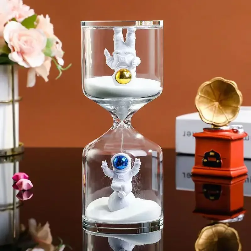 Astronaut Hourglass Sand Timer , 10/20/30/40/60 Minute Hour Glass Sand Timer, Home Decor Ornament, Sand Clock Birthday Gift