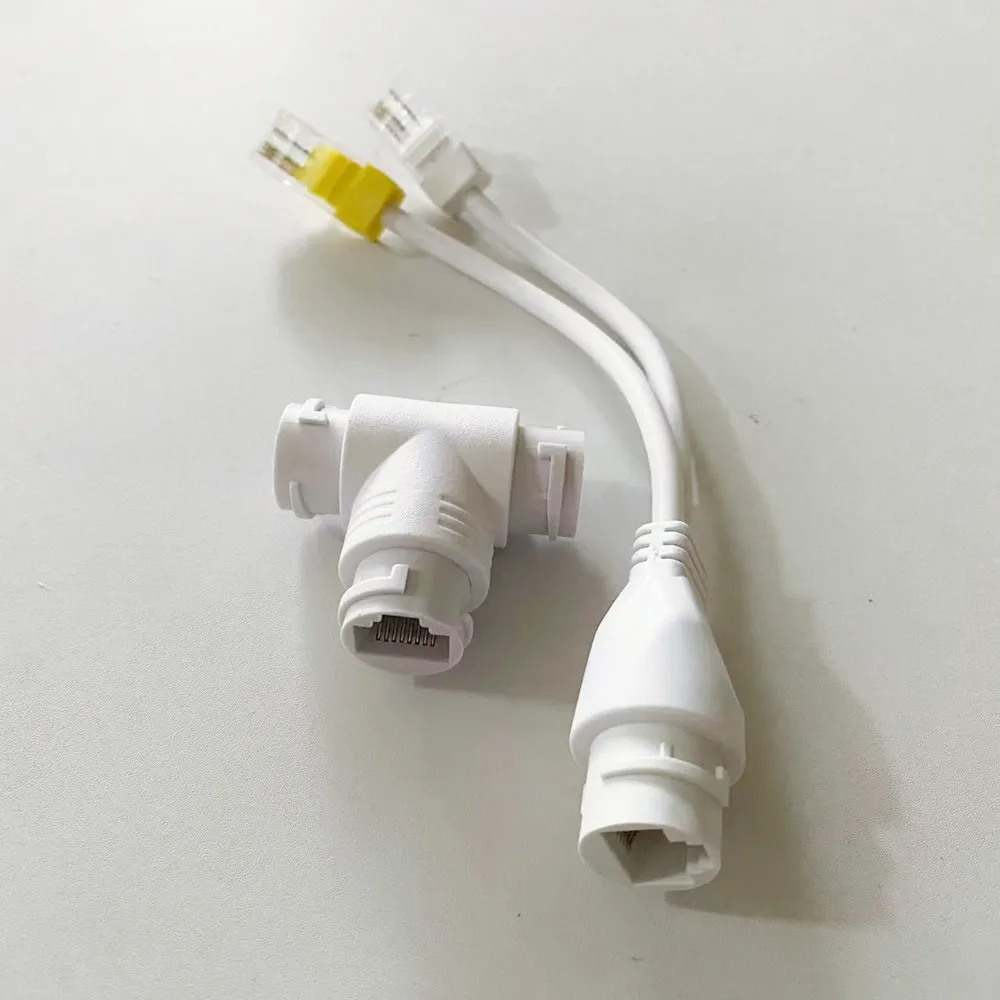 IP Camera POE Splitter 2 IN 1 Three-Way RJ45 Connector POE Cable for Security IP Camera System System