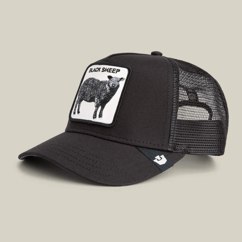 

Goorin Bros the Original Trucker the BLACK SHEEP Men's Snapback Cap Hip-hop Mesh Baseball Hat with Embroidery