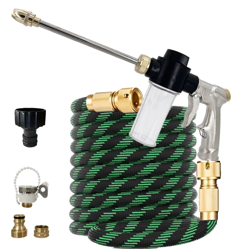 

New Magic Hose High Pressure Car Wash Long Rod foam Water Gun Expandable Home Garden Watering Hose Garden Hose 25ft-100ft