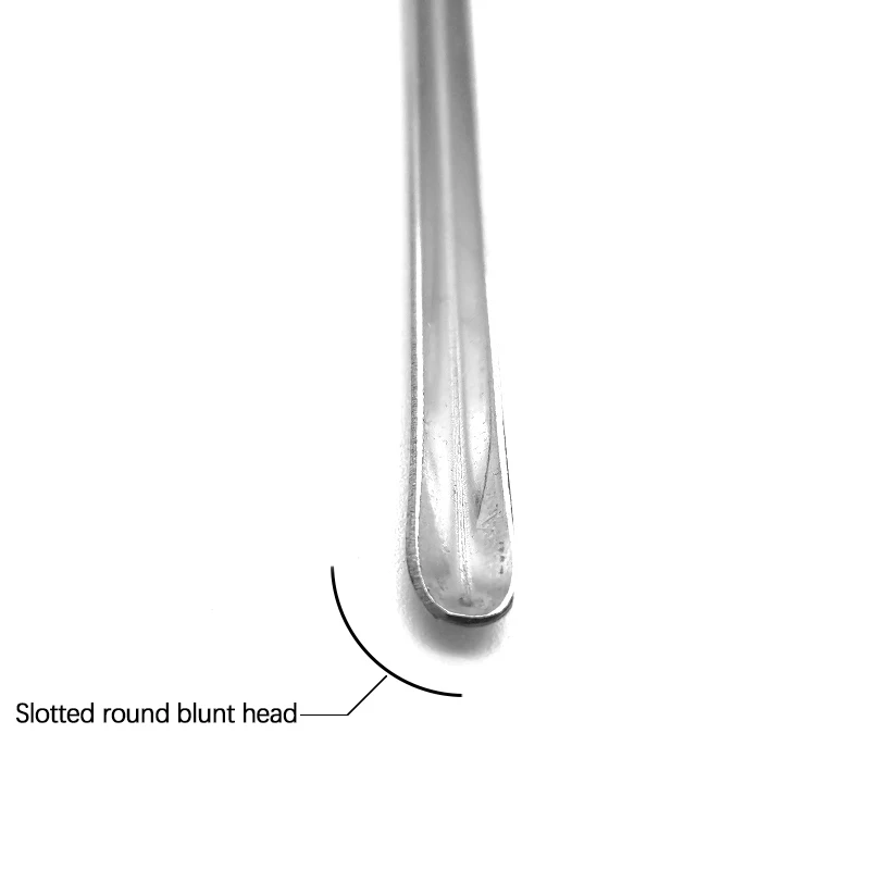 2Pcs new 304Stainless Steel Grooved Probe Anal Grooved Stabbing Probe Examination Guides Anorectal Instruments Anorectal Probe