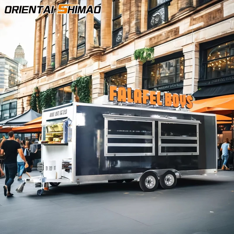 Oriental Shimao Mobile Fast Food Truck Street Coffee Mobile Food Van Concession Food Trailer with DOT