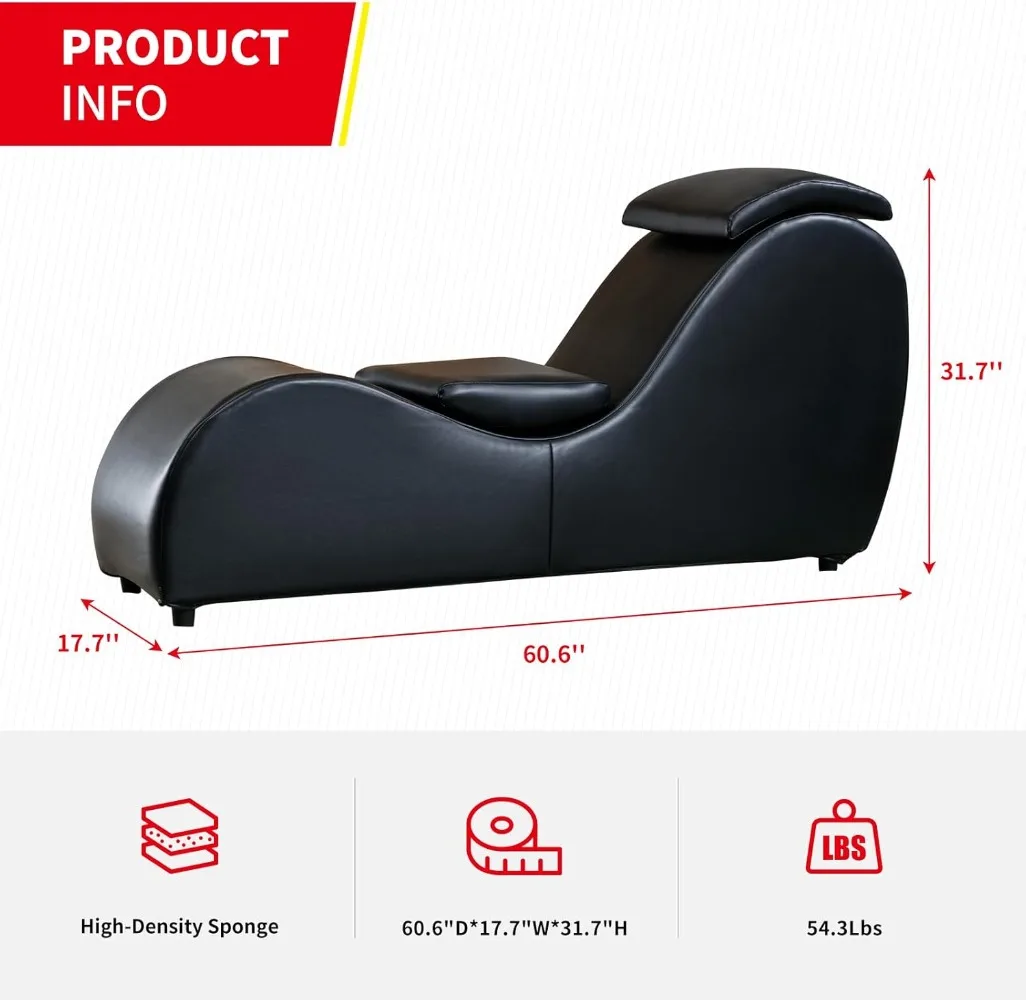 Yoga Chair, Curved Yoga Chaise Lounge for Adults Stretching, Relaxing and Exercising, Indoor Yoga Lounge Chair