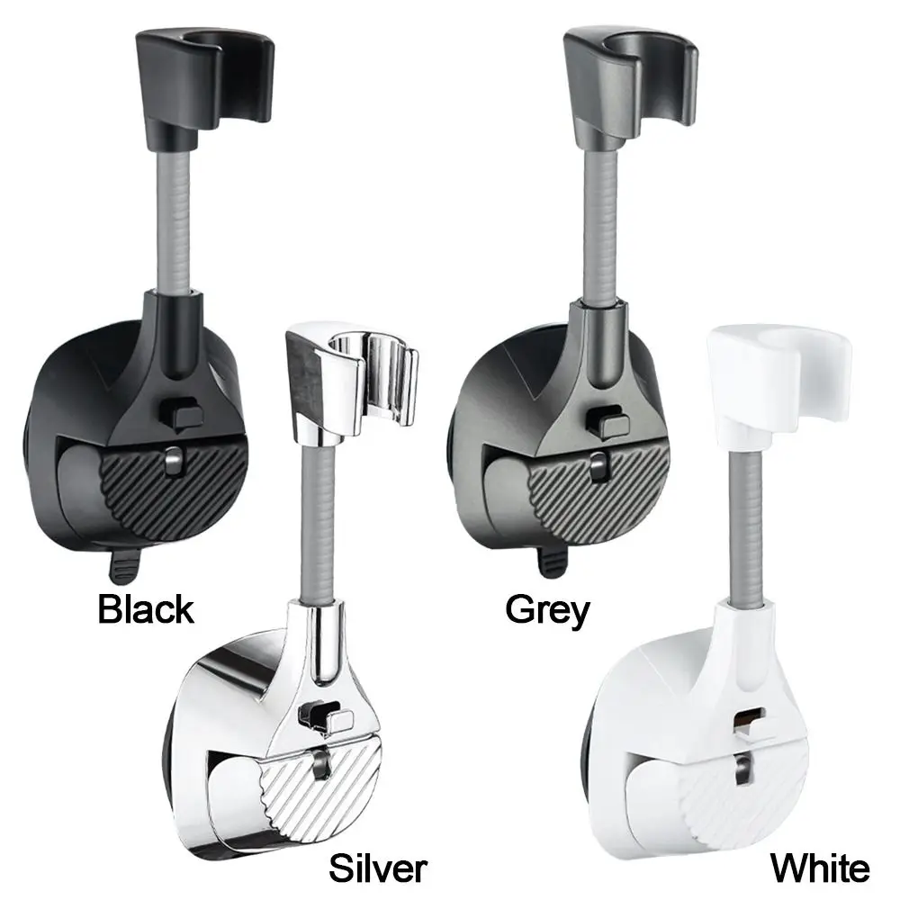 Adjustable Shower Head Holder Relocatable Suction Cup Type Showerhead Bracket Wall Mounted Handheld Sprayer Support