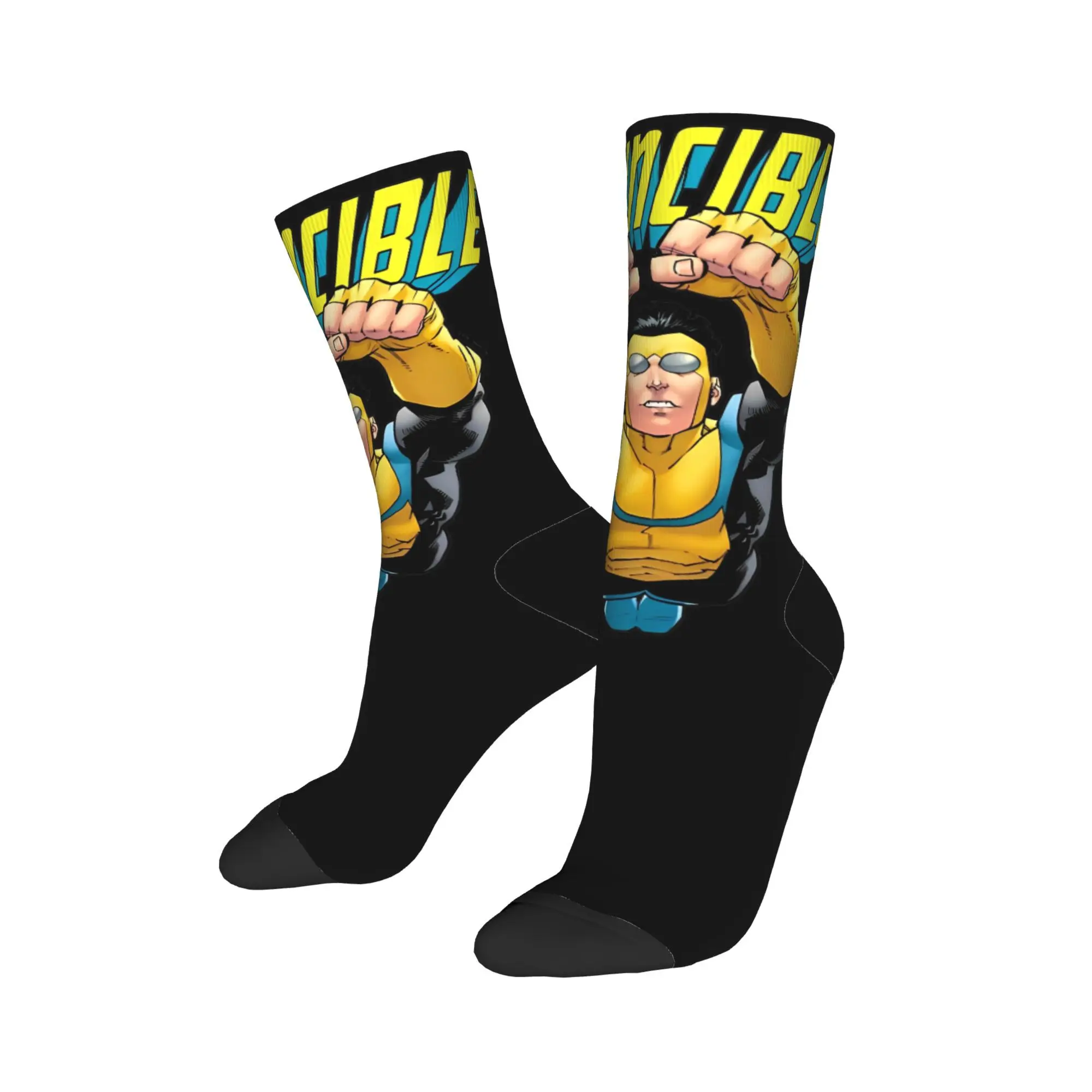 

Happy Funny Men's Socks Harajuku Invincible Mark Grayson Sock Polyester Sport Women Socks Spring Summer Autumn Winter