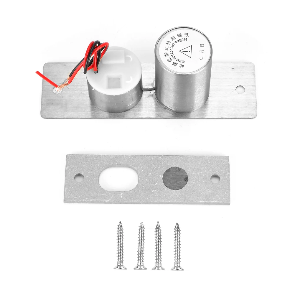 DC12V 2-draads mini ingebed elektrisch grendelslot glazen deur beveiliging toegangscontrolesysteem