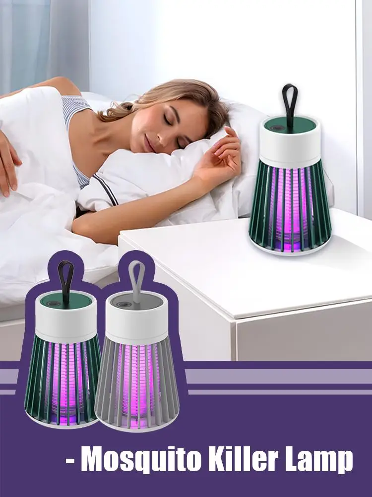 Lampe anti-moustique LED Bug Zapper intérieur extérieur Rechargeable lampe antiparasitaire piège à moustiques électronique Zapper tueur d'insectes