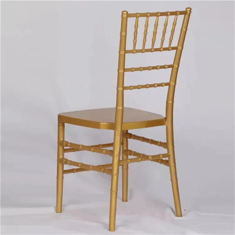 Wholesale Gold Tiffany Resin Plastics Material Detachable Chiavari Chair For Wedding Banquet Hotel Dining Chair