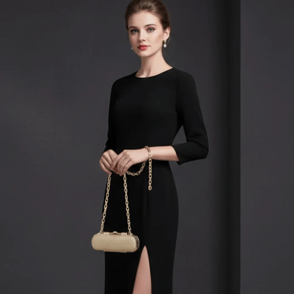 Glitter Handbag Rhinestone Chain Lipstick Bag Shiny Compact Evening Clutch Purse Luxury Detachable Mini Crossbody Bag Banquet