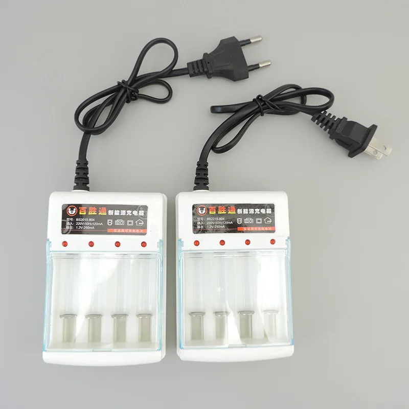 4-slots Charger AA/AAA Ni-cd Fast Charging Rechargeable Smart Battery Charger US/EU Plug For 1.2V Separate Charging Q1