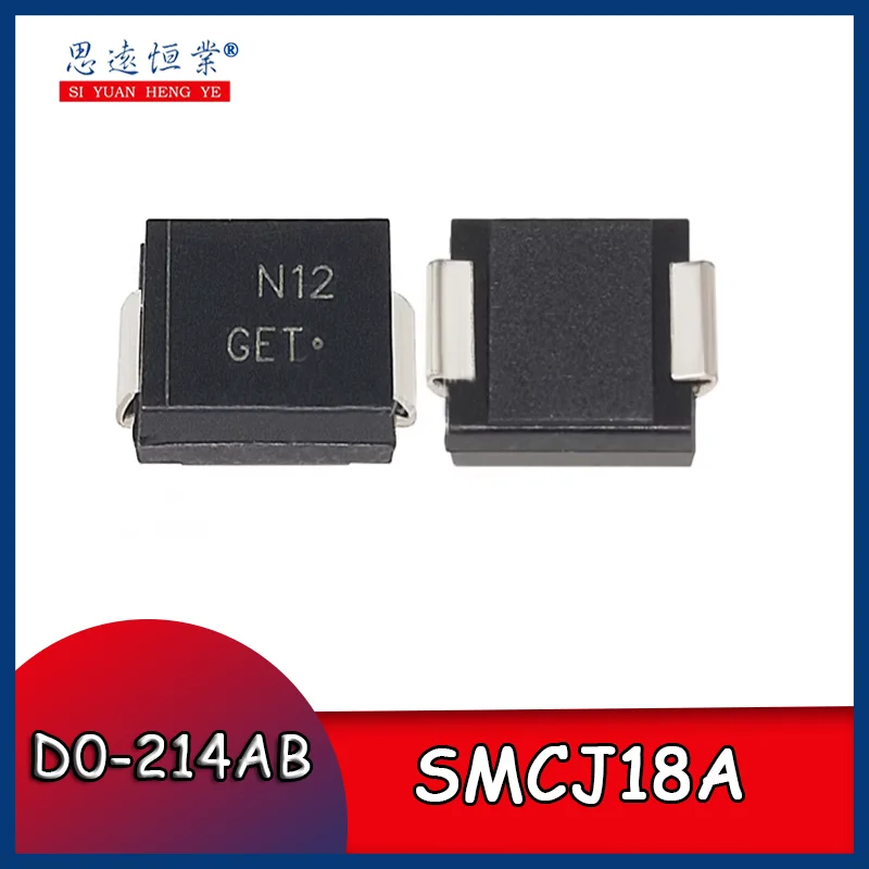 

10pcs SMCJ18A surface mount SMCJ18A D0-214AB TVS Transient suppression diode unidirectional SMC package