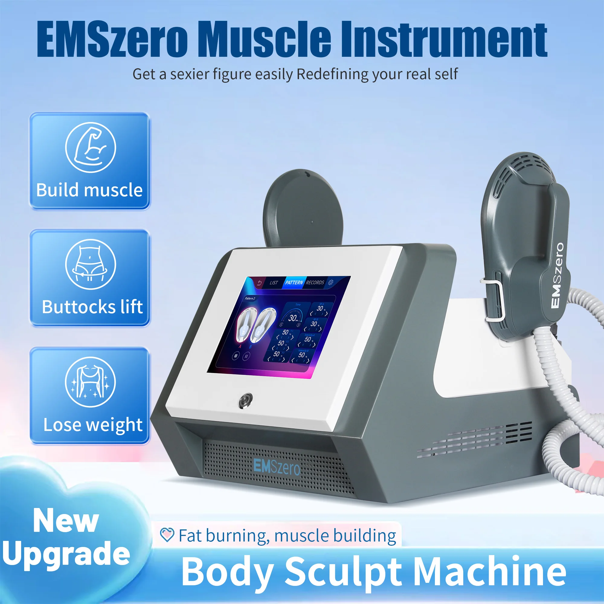 Emszero Muscle Training  15 Tesla  6500w Machine Professional Body Muscle Electromagnetic Stimulate RF Pelvic  Floor