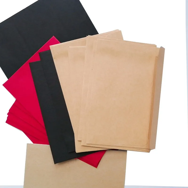 5Set Envelope Greeting card Kraft Paper Gift Window Envelopes colorful DIY party message Invitation 11x16cm