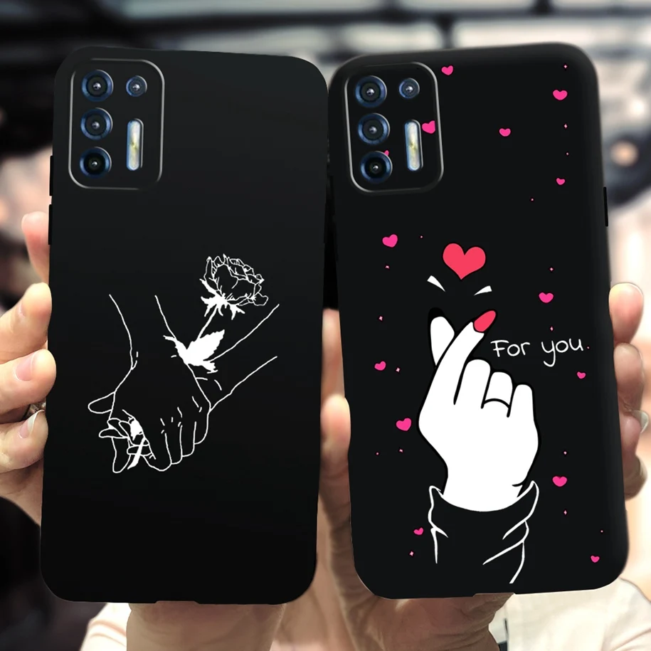 For Motorola Moto G9 Plus Case Fashion Love Heart Soft Cover Silicone TPU Funda For Moto G9 Plus XT2087-1 G9Plus Phone Bag Cases