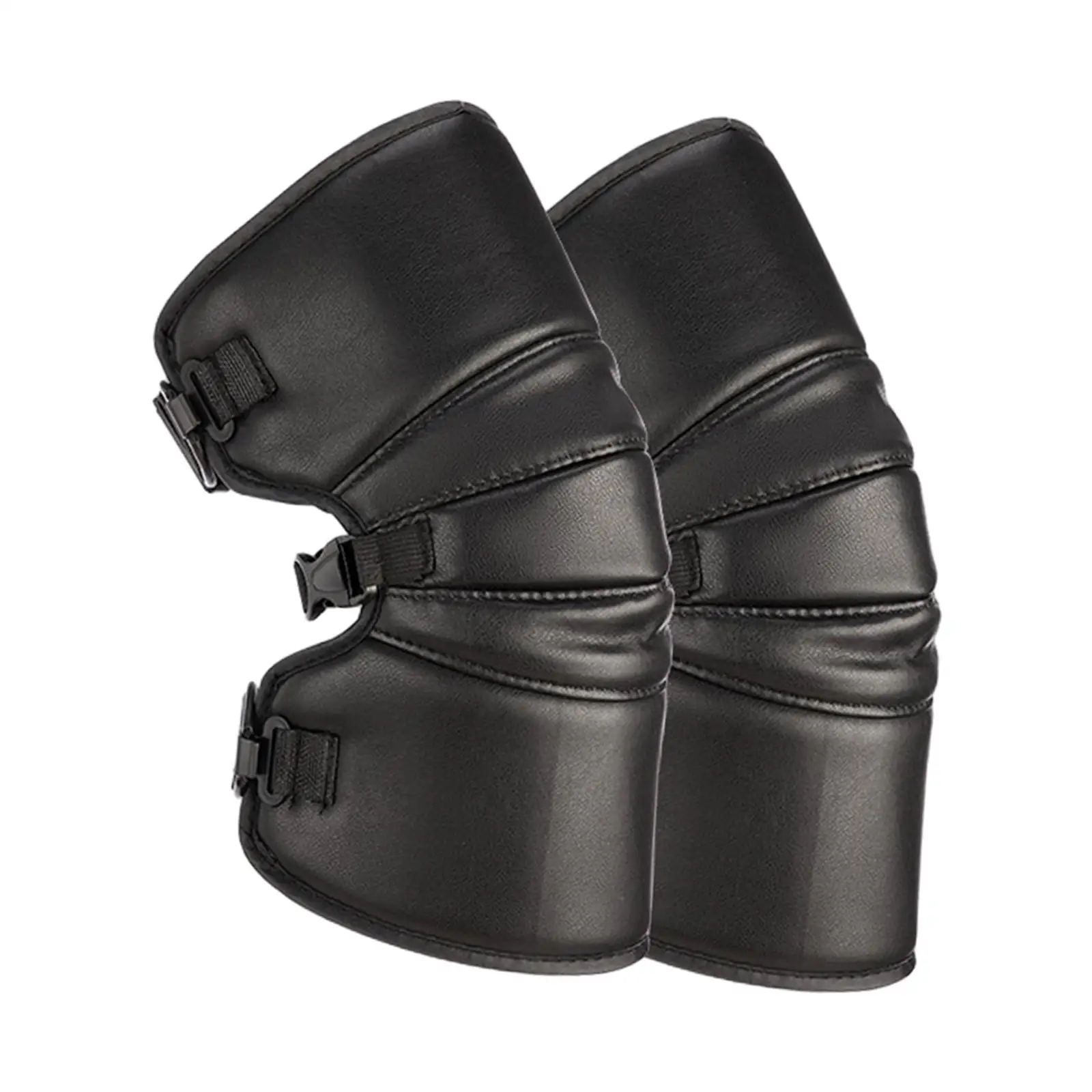 Windproof Motorcycle Leg Gaiter Winter Warm Knee Pads for Riding with Reflective Strips Protective Gear for Motorbike Cycling