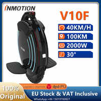 EU Stock Inmotion V10F Electric Unicycle 84V 960Wh Battery 2000W Motor 40km/h Speed Original V10F Self Balance EUC E-Wheel