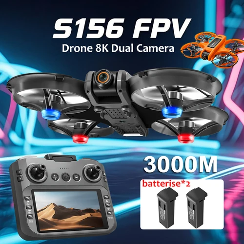 Dron S156 profesional 4K HD cámara Dual ESC FPV WiFi RC Dron Motor sin escobillas con posicionamiento de flujo óptico Quadcopter Drone