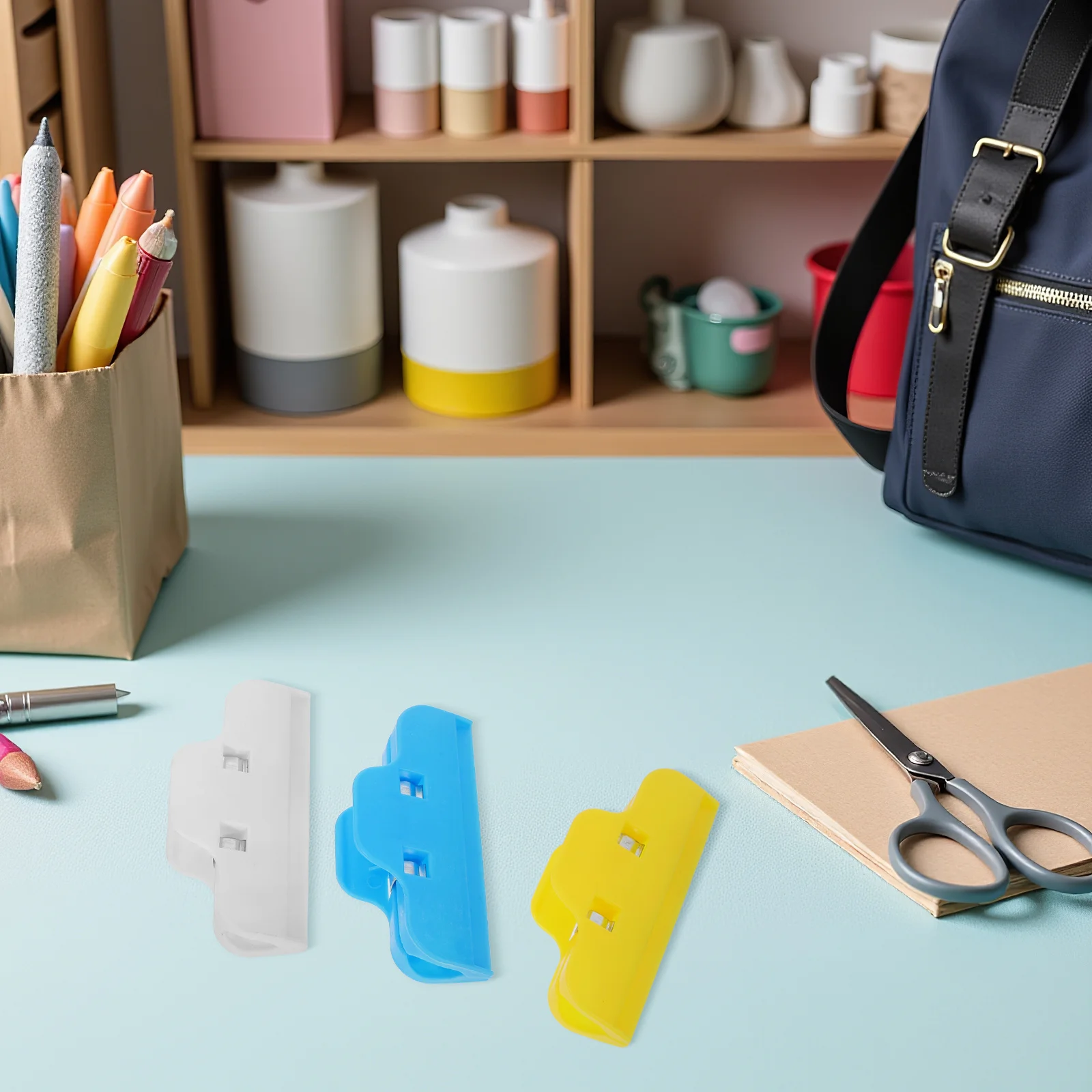 

3pcs Fixing Clips: Clamps For Rhinestone Art Craft Tools Multi-Use Plastic Sealing Clips For Diy