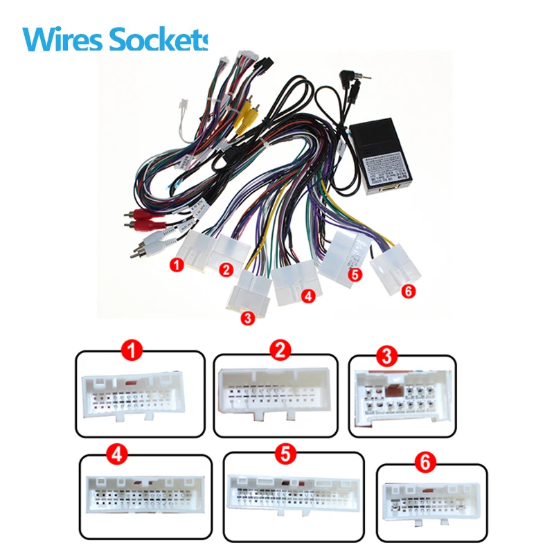 android Car radio Canbus Decoder For Renault Megane 4 2016 2025 16 pin Stereo Wire Harness Power plug Cable Adapter