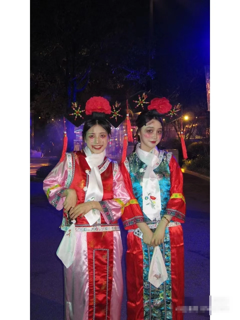 

Костюм Цин Динаса Gege, одежда с флагом, женская ролевая игра, древний китайский наряд для выступлений, годовая встреч, обратный G