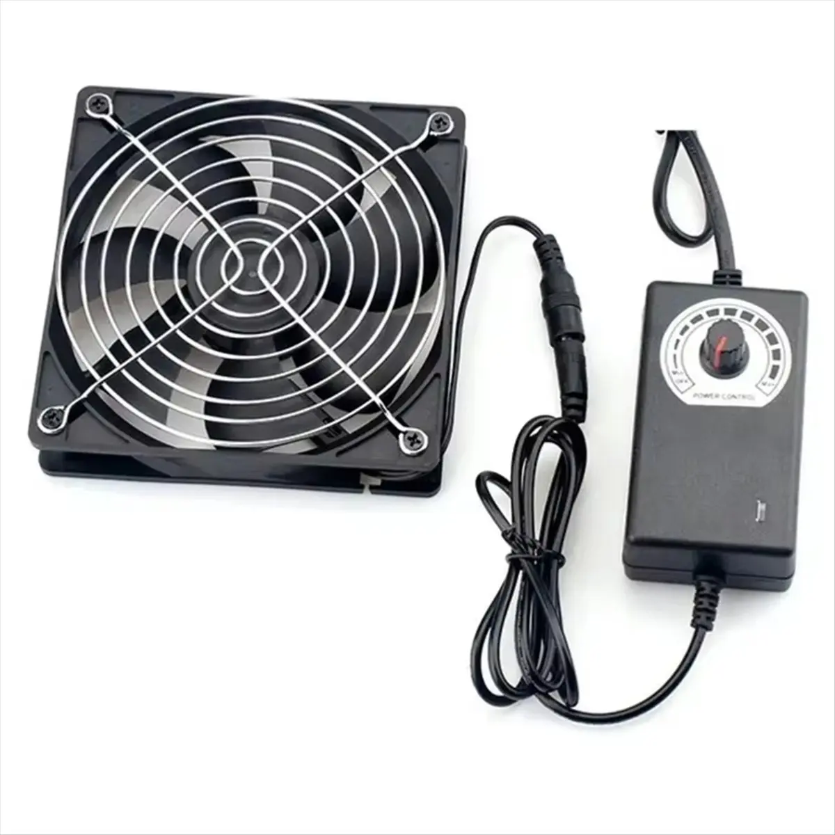 T35C 120mm 2700RPM Fan Cooling with Controller 12cm 12V Btc Machine Chassis Workstation Cabinet Radiator Server Fan EU Plug