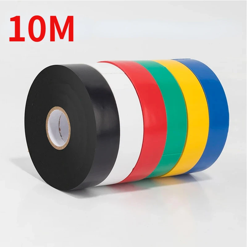 10M Super Sticky Electrical Tape PVC Waterproof Flame Retardant Tape Insulated Wire Harness Loom Protection Tape