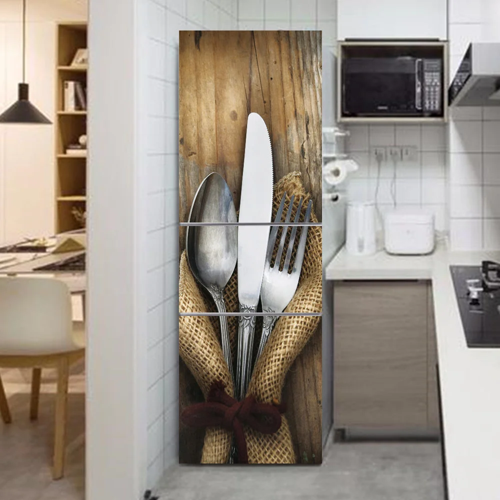 One Piece Fridge Wallpaper Vinyl Decorative Pared Wrap Refrigerator Sticker Door Cover Wall Stickers Home Decor For The Kitchen
