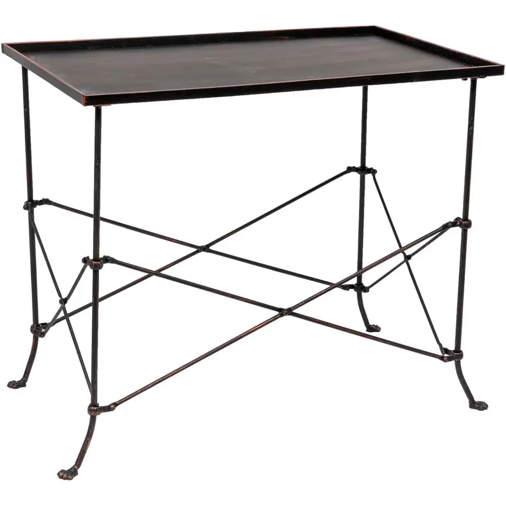27 Rectangle Metal Accent Table, Bronze