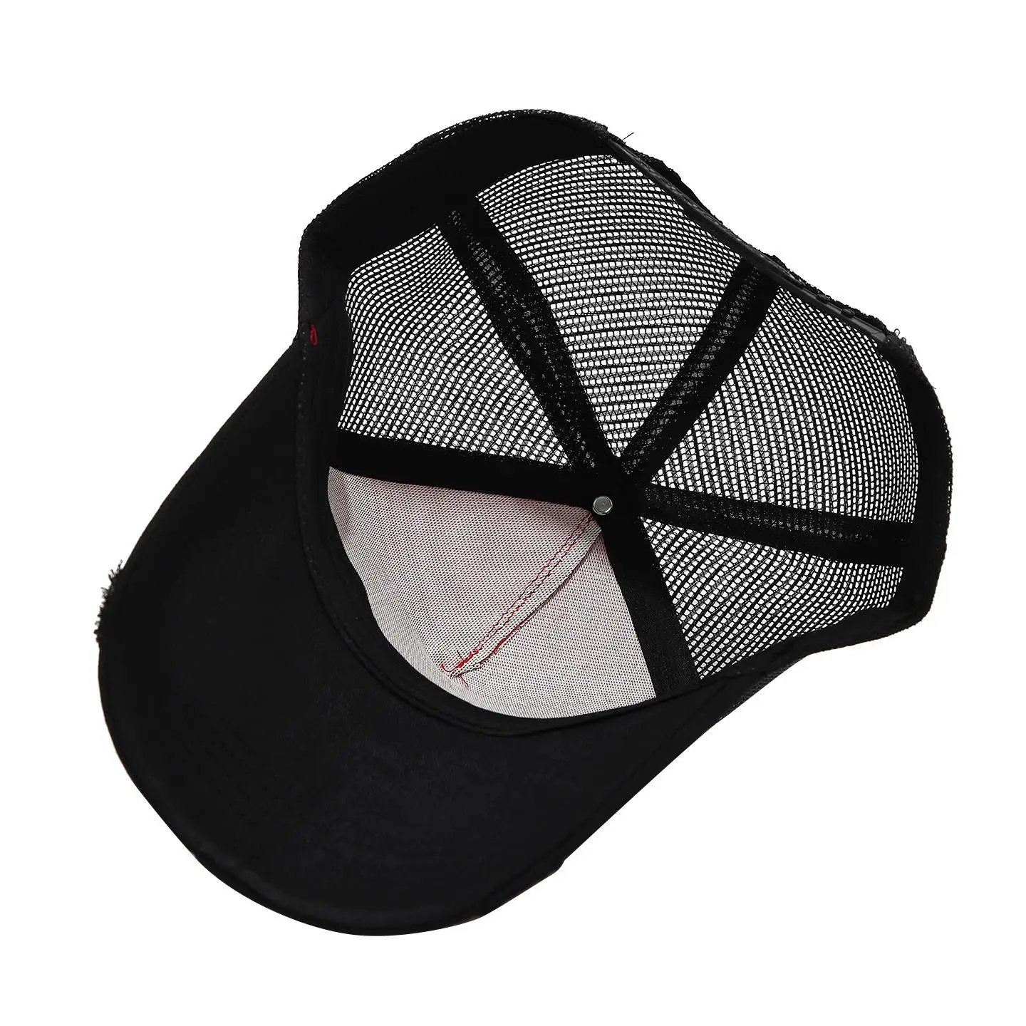 Custom Cap Print With Logo Personalized Design Men Summer Broken Hole Mesh Sunshade Truck Driver Baseball Competition Event Hat view 4