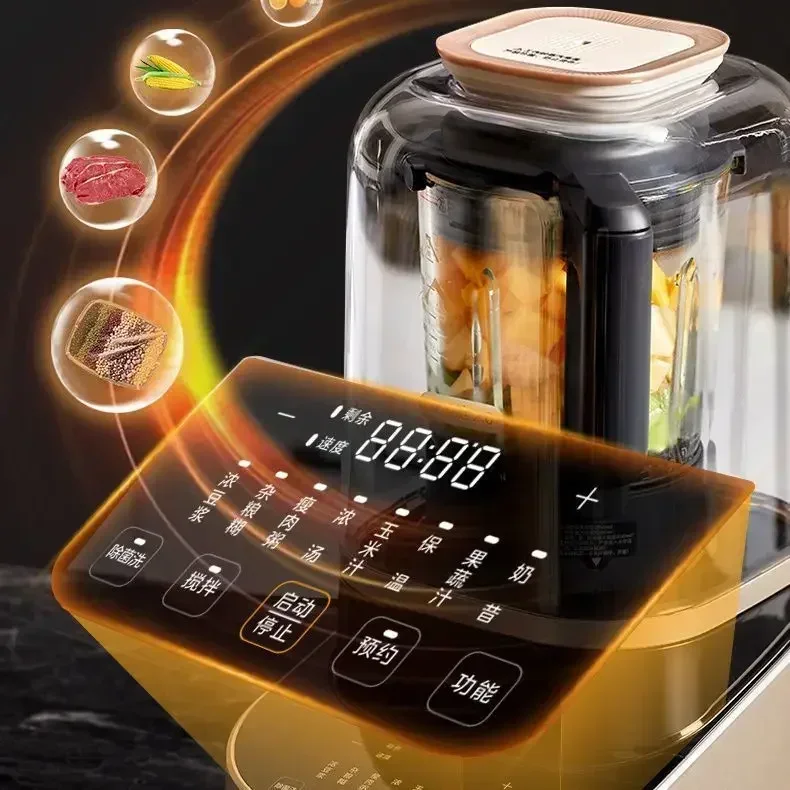 قواطع جدار المطبخ الجديدة للاستخدام المنزلي وظيفة الحجز للحد من الضوضاء محرك فعال قوي ماكينة حليب الصويا الجديدة #4