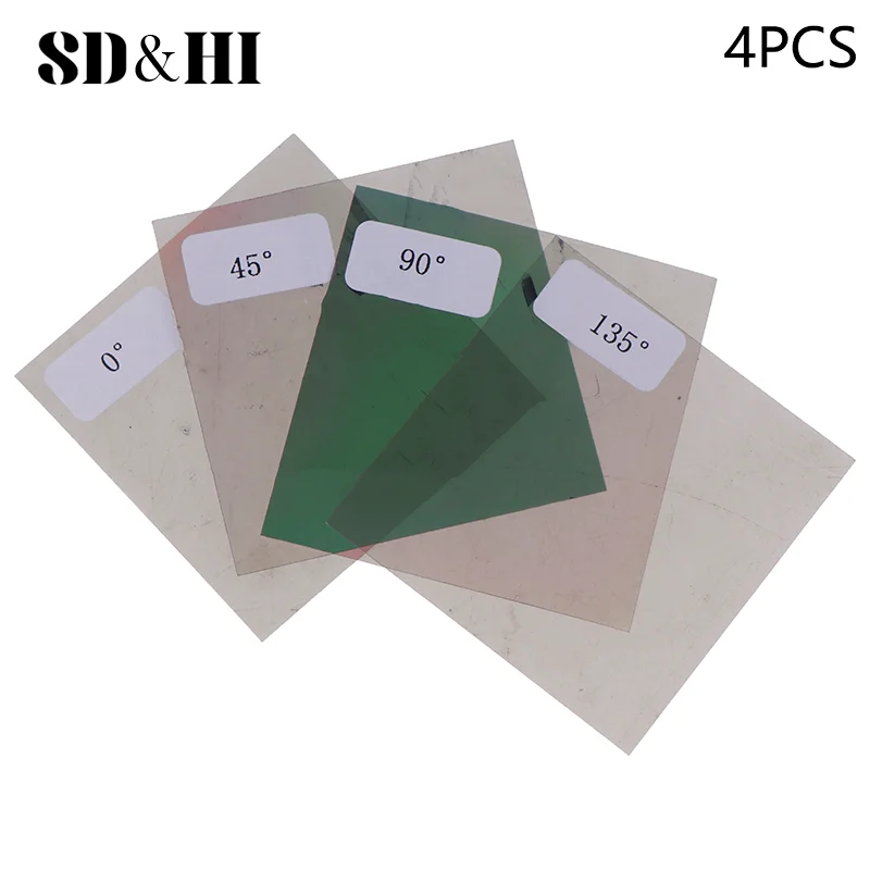 Polarizing Film0/45/90/135 Degree Angle Test Tool For LCD/LED Screen Blank Screen Screen Repair 5x5cm Screen Polarizer Replacem