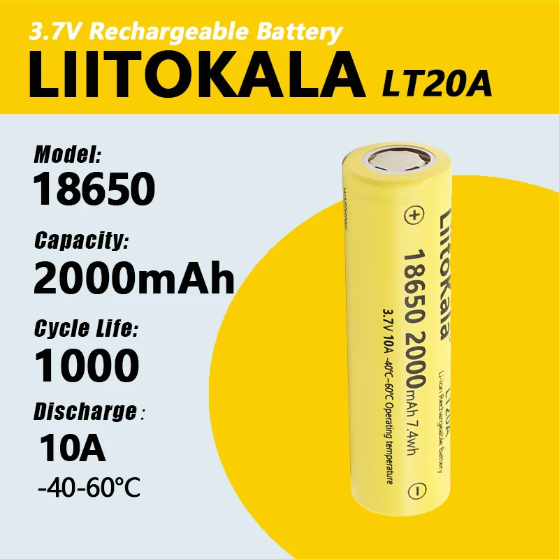 LiitoKala HG2 34B NCR18650B LT20A King4000 18650 3000mAh 3500mAh 4000mAh KING6000 21700 6000mAh Akku