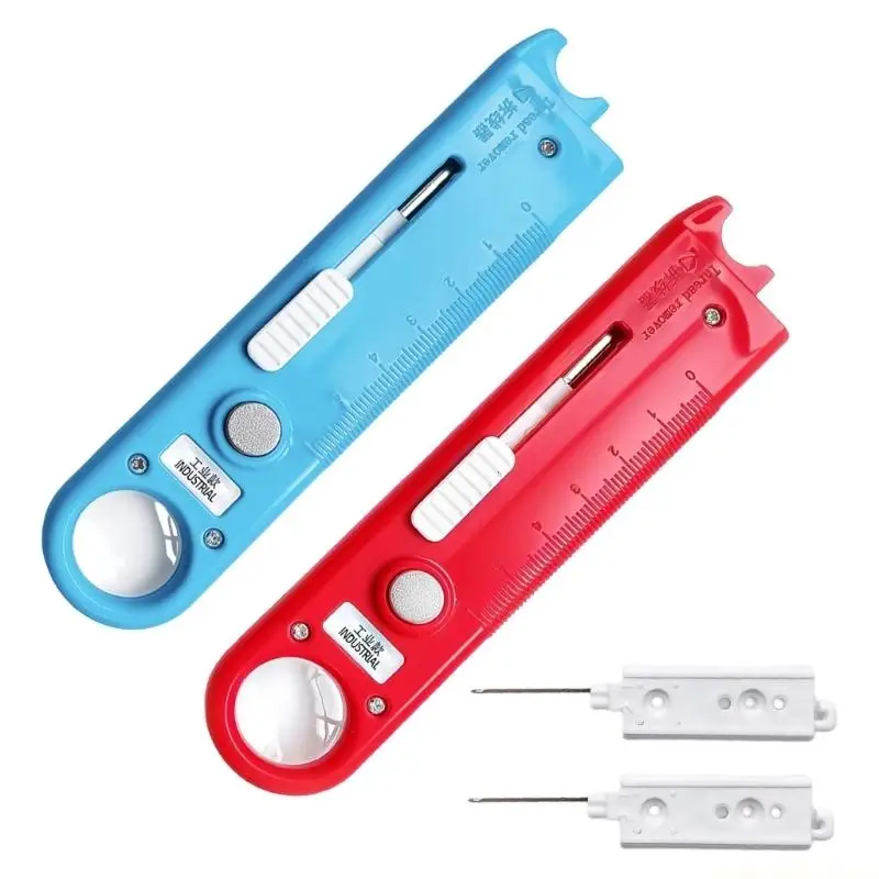 QX2E Sewing Threading Aid with Viewing Lens, Thread Opener and Scale