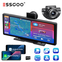 ESSGOO 10.26-inch 4K Touchscreen Portable CarPlay Android Car Truck Driving Recorder with Stereo Bluetooth Navigation FM AUX
