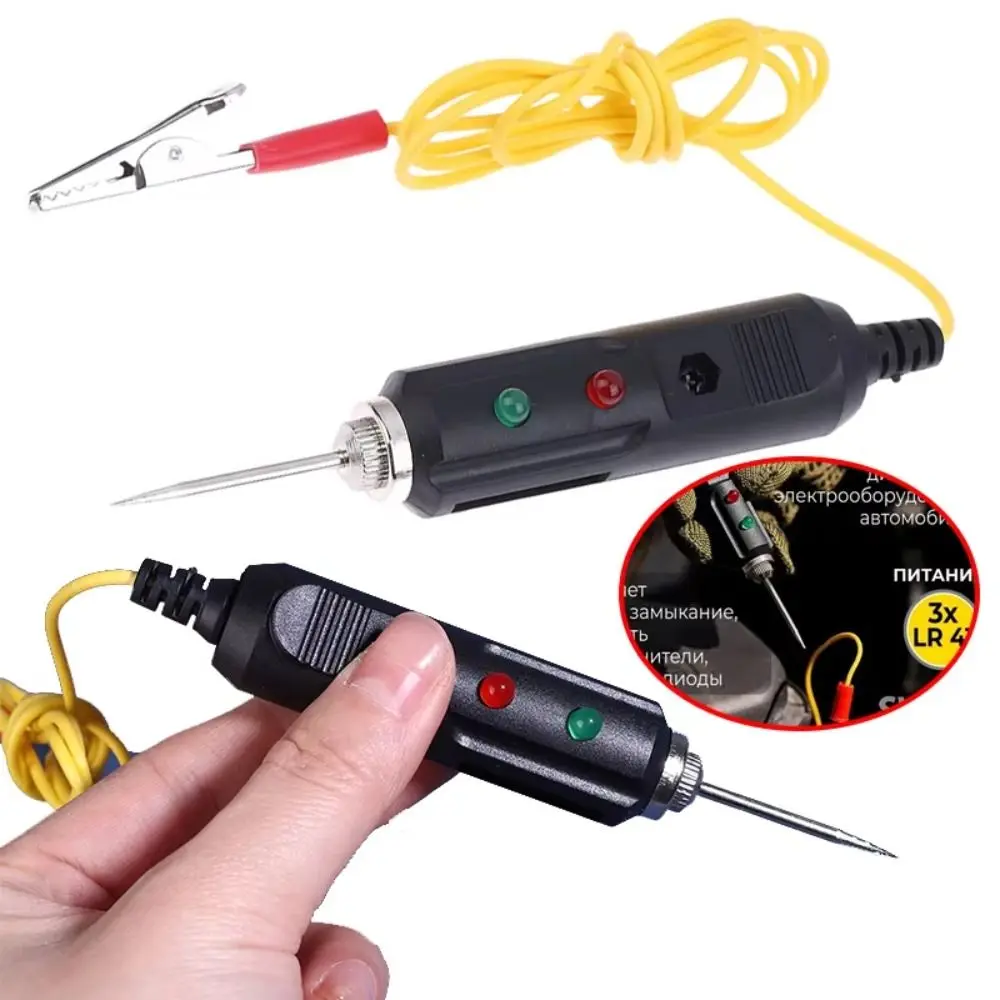 Multifunctional Automotive Voltage Tester Dual-color LED DC6-24V Car Voltage Test Probe High Sensitivity Metal