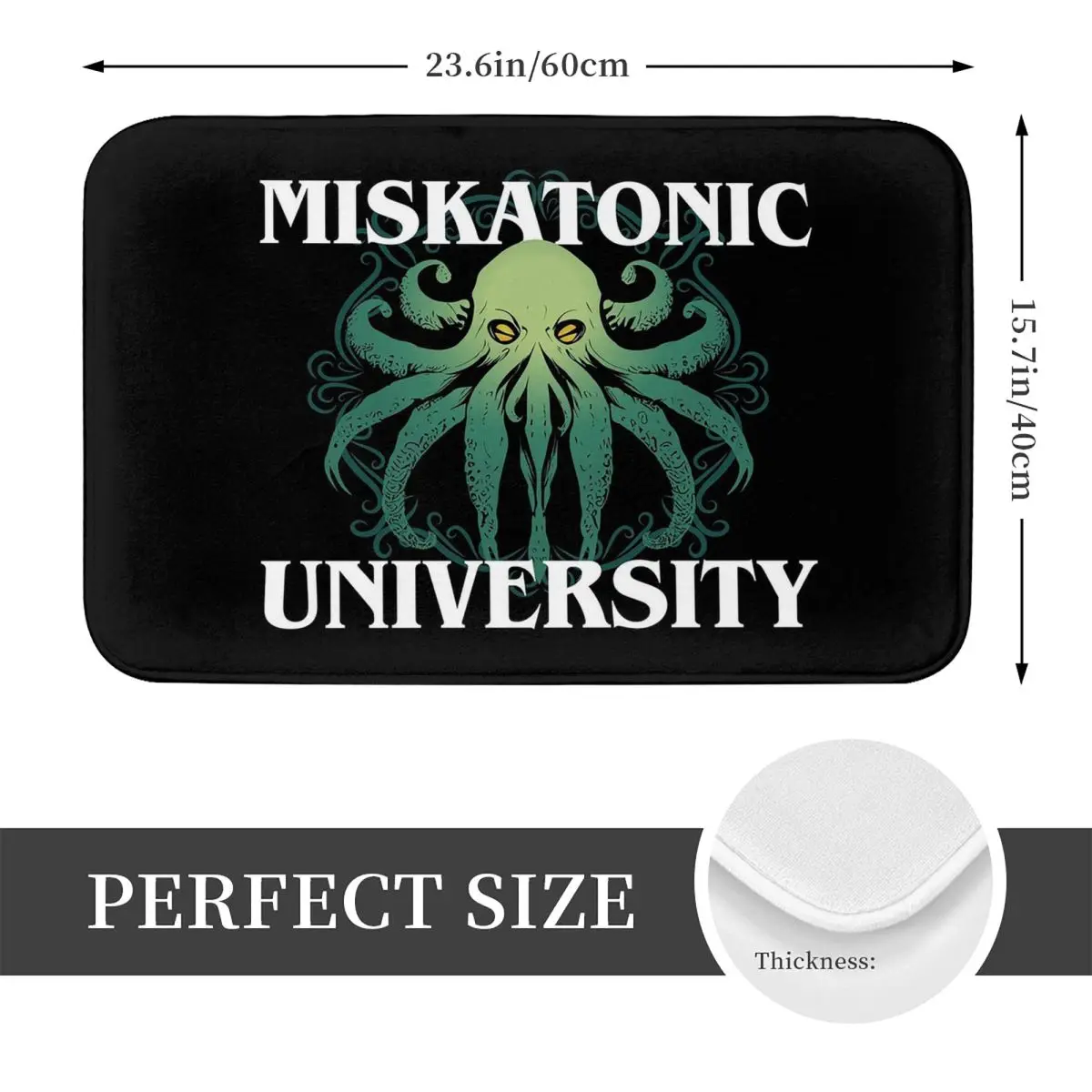 Call Of Cthulhu Necronomicon Miskatonic University Cthulu And Lovecraft Anti-slip Doormat Floor Mat Carpet Rug Footpad Mats