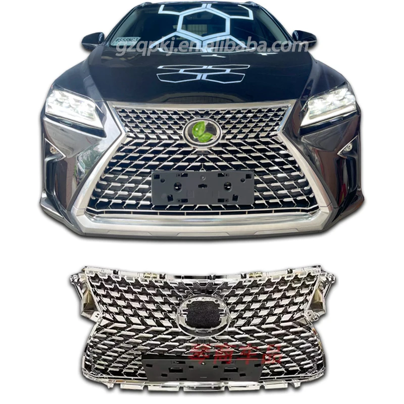 for 16-19 Lexus RX300 200T 450H upgrade 20 chrome grille middle grid RX300 chrome grille front bumper