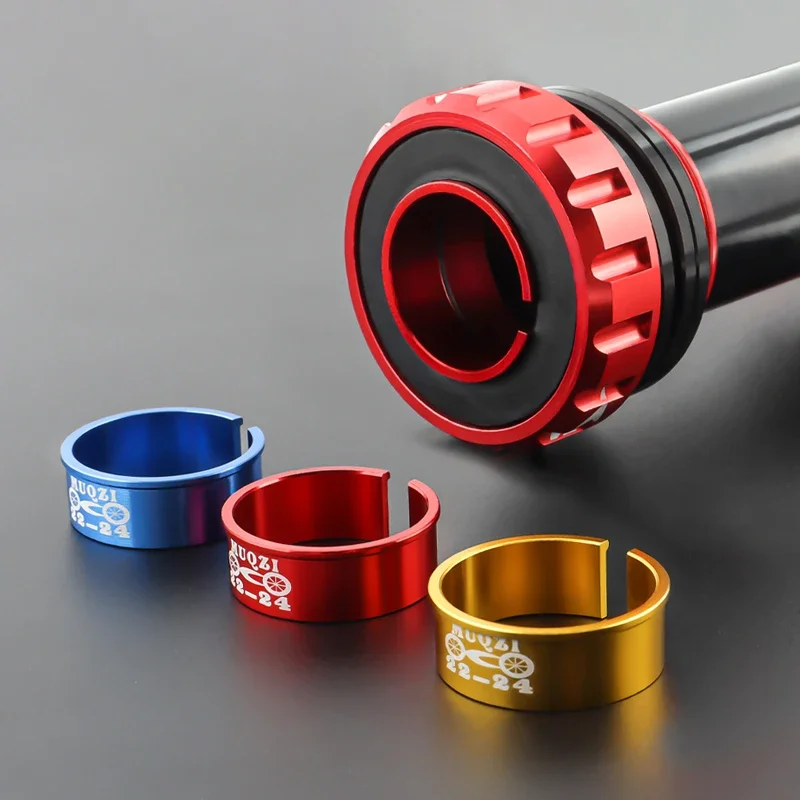 Bicycle Bottom Bracket Adapter MTB Road Bike 24mm To 22mm Conversion Washer Aluminum Alloy Ring