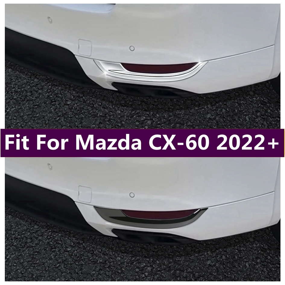 

Fit For Mazda CX-60 2022 2023 2024 Front Fog Lights Lamps Eyelid Decoration Frame Cover Trim Strip Molding Guard Car Accessories