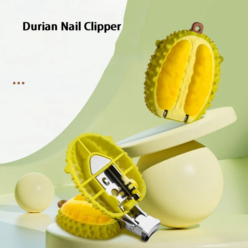 

Durian Shaped Mini Stainless Steel Nail Clipper Portable Keychain Folding Nail Clipper Creative Cute Pineapple Nail Clipper