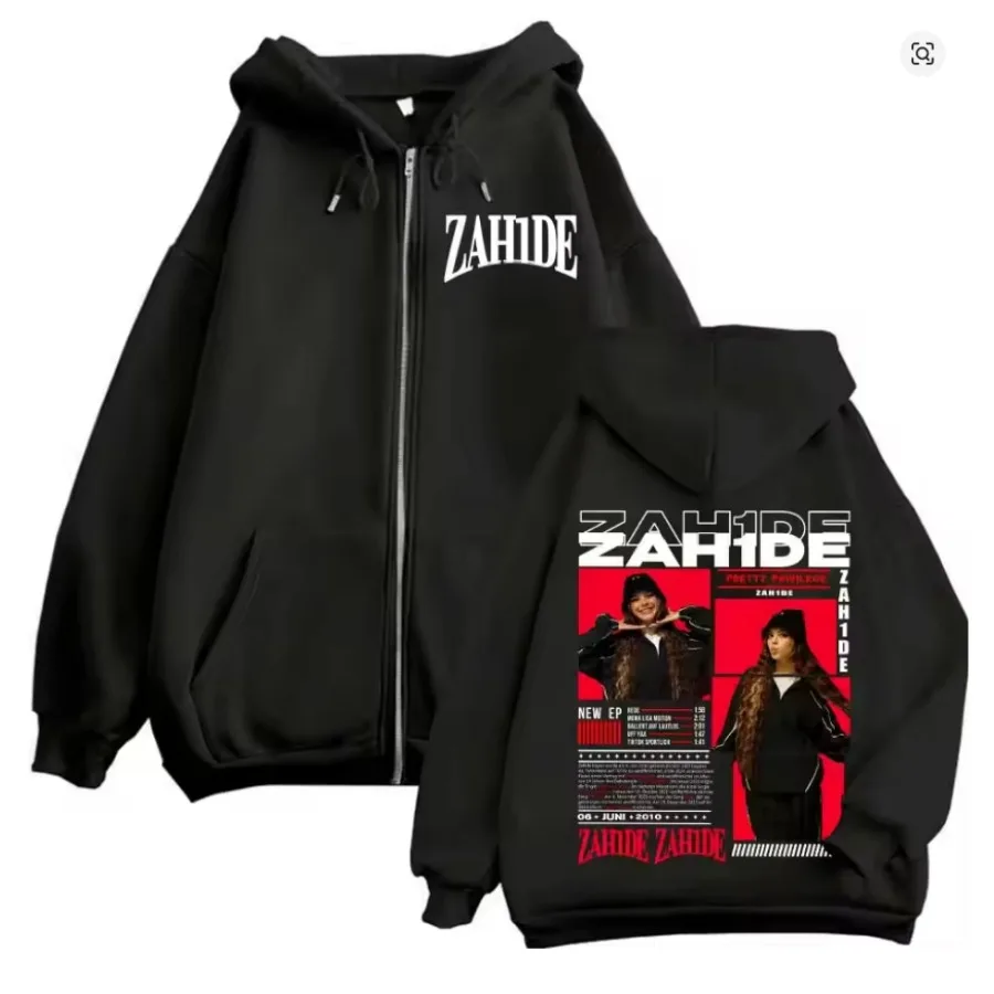 

Толстовки на молнии Zahide Merch, модные толстовки на молнии высокого качества с длинными рукавами, повседневные свободные пуловеры для мужчин и женщин, топы