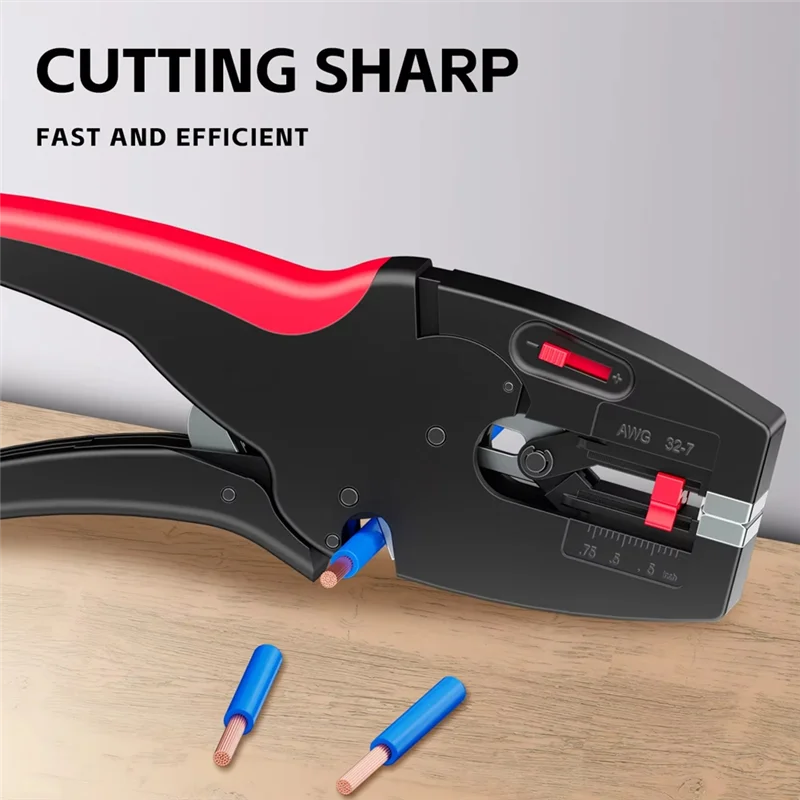 ABKO-Electric Crimper Stripping Pliers 0.03-10Mm Wire Stripper Self-Adjusting Hand Tools Multifunctional Electrical Repair