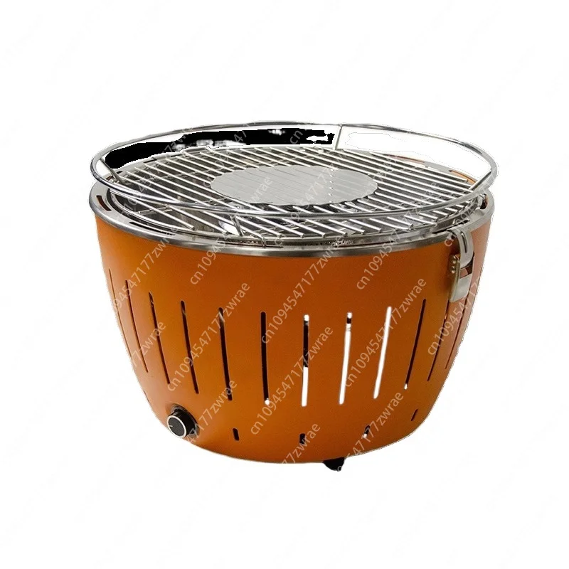 Parrilla de barbacoa portátil para interiores, sin humo y resistente al calor, con ventilador, parrilla de carbón, parrilla de loto para el hogar, parrilla de barbacoa