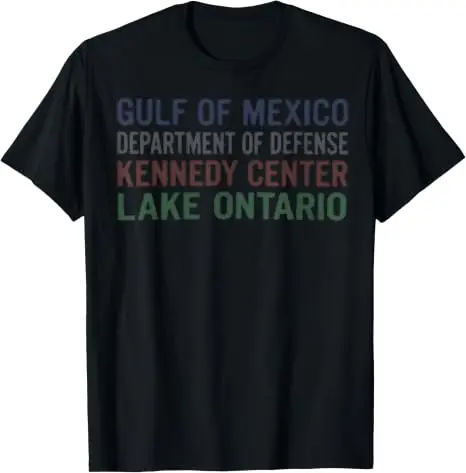 Mexikos Golf Kennedy Center Ontariosee Lustiges Politisches T-Shirt Y2k Humor Amerika-See Sarkastischer Witz Spruch T-Shirt Persönlichkeit – Detail 9
