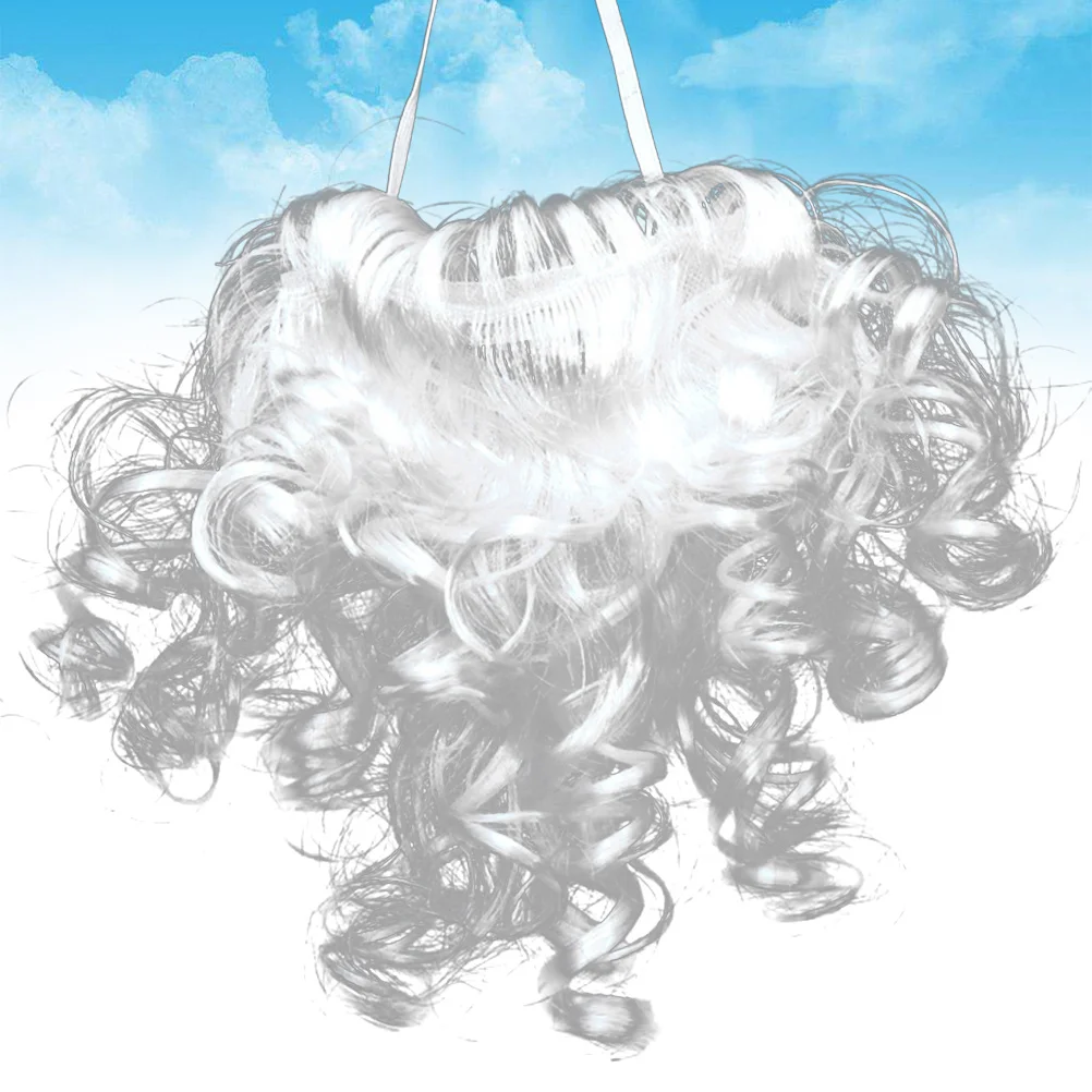 

Halloween Party Facial Hair Fake Long Beard White Cloth Material Props Festival Ball Role Playing Supplies Halloween Facial Hair